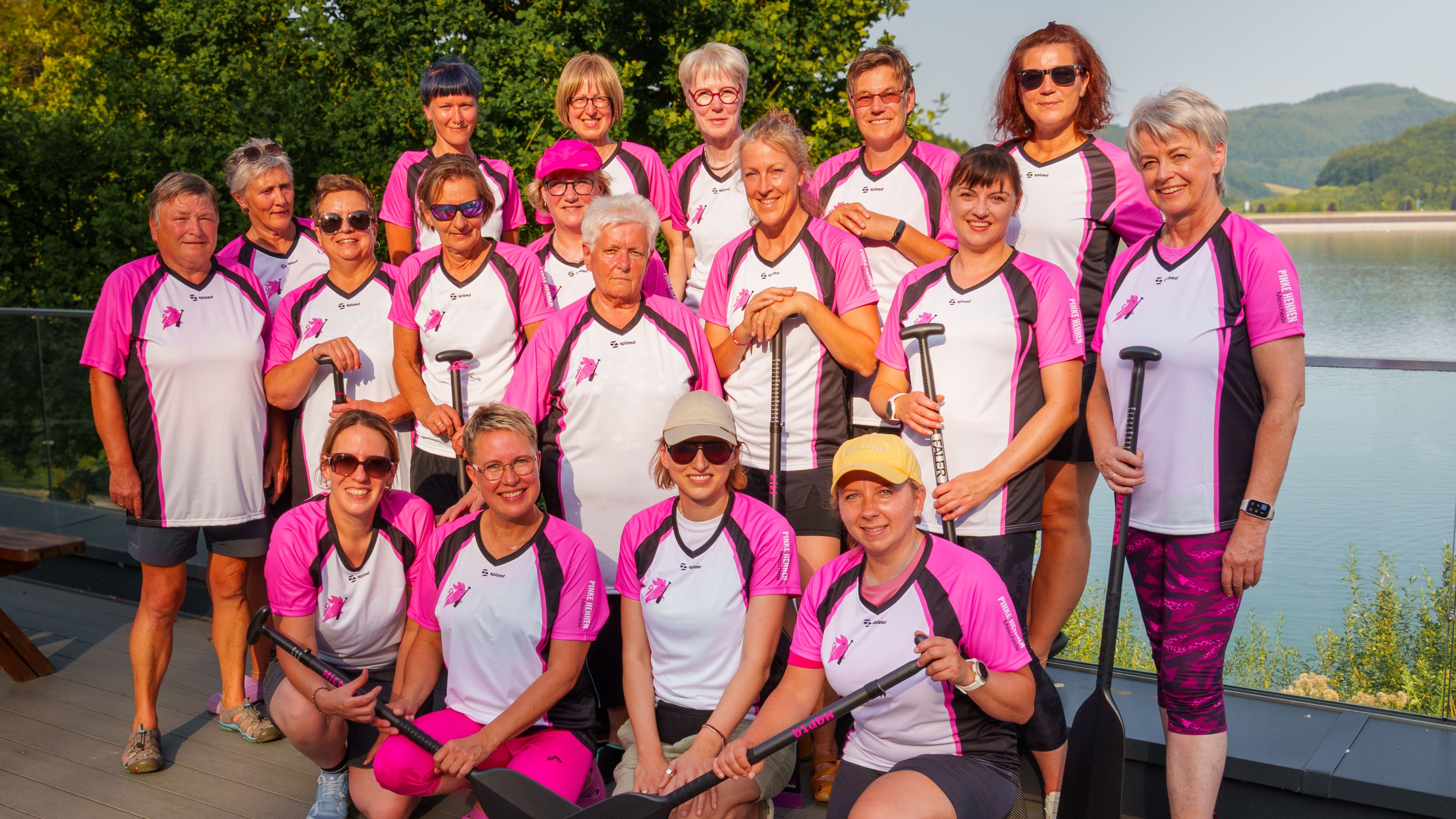 Teamfoto Pinke Hennen